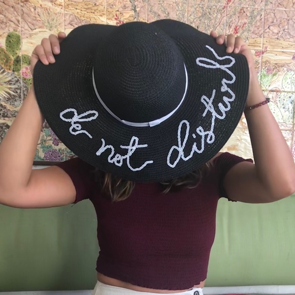unknown Accessories - “Do not disturb Sun hat”